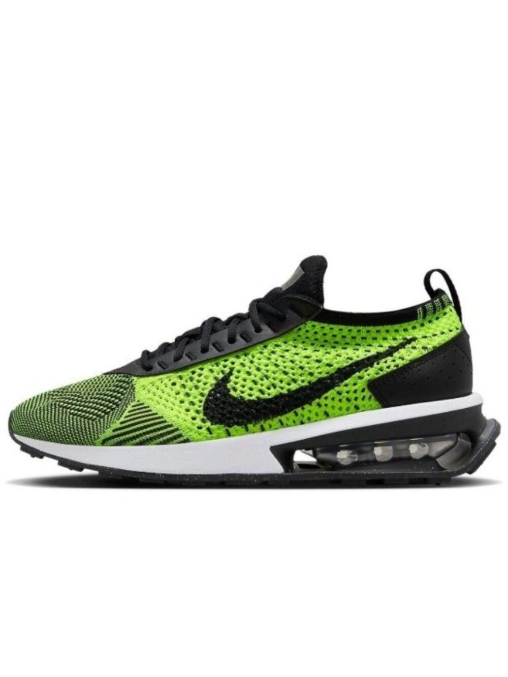 Nike Air Max Flyknit Racer Womens 6.5 Volt Black Sequoia DM9073-700 NIB